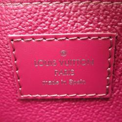 Pre Owned Louis Vuitton Fuschia Epi Leather Pochette Cosmetic Pouch