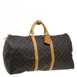 مملوكة مسبقًا Louis Vuitton Monogram Canvas Keepall 55 Bag 