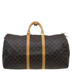 مملوكة مسبقًا Louis Vuitton Monogram Canvas Keepall 55 Bag 