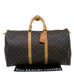 مملوكة مسبقًا Louis Vuitton Monogram Canvas Keepall 55 Bag 