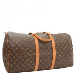 Pre Owned Louis Vuitton Monogram Canvas Keepall 55