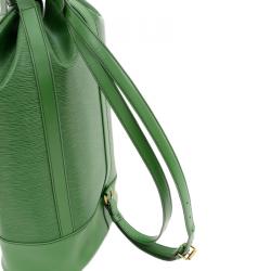 مملوكة مسبقًا Louis Vuitton Borneo Green Epi Leather Randonnee Backpack GM