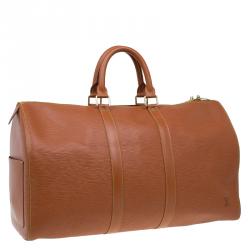Pre Owned Louis Vuitton Cipango Gold Epi Leather Keepall 45