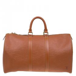 Pre Owned Louis Vuitton Cipango Gold Epi Leather Keepall 45