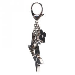 Pre Owned Louis Vuitton Black Fleur D'epi Bag Charm