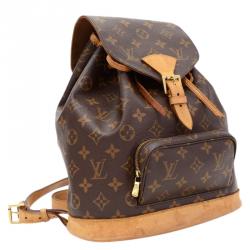 Pre Owned حقيبة ظهر لوي فيتون مونسوري كانفاس مونوغرامي MM