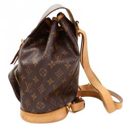 Pre Owned حقيبة ظهر لوي فيتون مونسوري كانفاس مونوغرامي MM