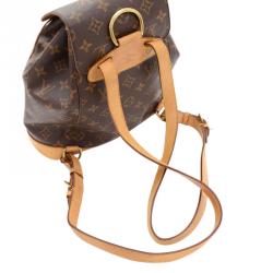 Pre Owned حقيبة ظهر لوي فيتون مونسوري كانفاس مونوغرامي MM