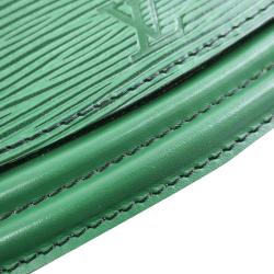 Pre Owned حقيبة معص م صغيرة لوي فيتون تيلسيت جلد إيبي بورنويه خضراء 