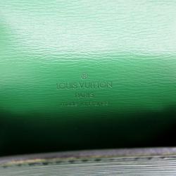 Pre Owned حقيبة معصم صغيرة لوي فيتون تيلسيت جلد إيبي بورنويه خضراء 