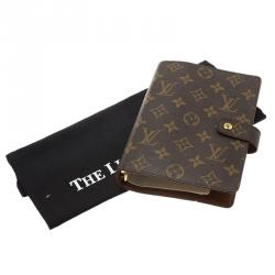 Pre Owned جراب مفكرة لوي فيتون حلقة متوسطة كانفاس مونوغرامي