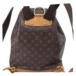 Pre Owned Louis Vuitton Monogram Canvas Montsouris Backpack GM