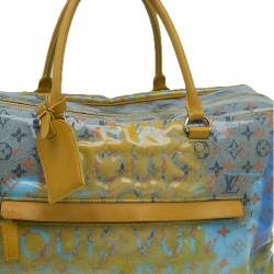Pre Owned Louis Vuitton Multicolor Monogram Limited Edition Pulp Weekender GM