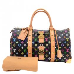 Pre Owned حقيبة لوي فيتون كيبال 45 كانفاس أسود مونوغرامي متعدد الألوان