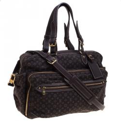 Pre Owned Louis Vuitton Fusain Monogram Mini Lin Sac a Langer Diaper Bag