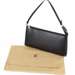 Pre Owned حقيبة إكسسوارات صغيرة لوي فيتون جلد أيبي سوداء 24