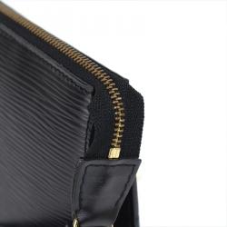 Pre Owned حقيبة إكسسوارات صغيرة لوي فيتون جلد أيبي سوداء 24