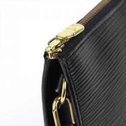 Pre Owned حقيبة إكسسوارات صغيرة لوي فيتون جلد أيبي سوداء 24