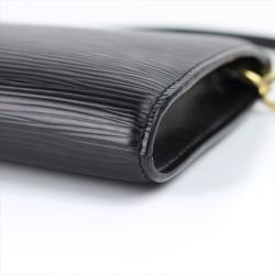 Pre Owned حقيبة إكسسوارات صغيرة لوي فيتون جلد أيبي سوداء 24