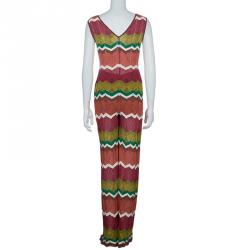 M Missoni Multicolor Zig Zag Jumpsuit S
