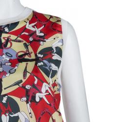 مملوكة مسبقًا M Missoni Multicolor Circus Print Sleeveless Knit Top M