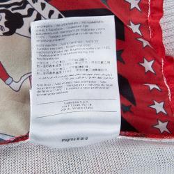 مملوكة مسبقًا M Missoni Multicolor Circus Print Sleeveless Knit Top M