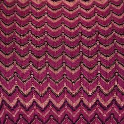 Pre Owned M Missoni Multicolor Knit Sleeveless Belted Dress M