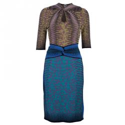 Pre Owned M Missoni Multicolor Knot Detail Dress M