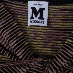 Pre Owned M Missoni Multicolor Knot Detail Dress M