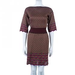 Pre Owned M Missoni Multicolor Flare Dress S