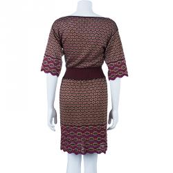 Pre Owned M Missoni Multicolor Flare Dress S