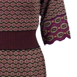 Pre Owned M Missoni Multicolor Flare Dress S