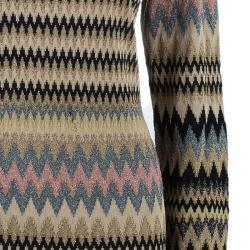 Pre Owned فستان أم ميزوني بدون ظهر متعرج L