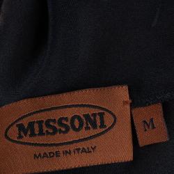 Pre Owned فستان أم ميزوني بدون ظهر متعرج L