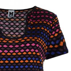 مملوكة مسبقًا فستان أم ميزوني طباعة هندسية متعددة الألوان XL