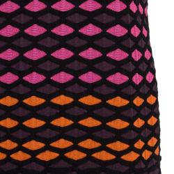 مملوكة مسبقًا فستان أم ميزوني طباعة هندسية متعددة الألوان XL