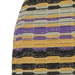 مملوكة مسبقًا M Missoni Metallic Wave Knit Maxi Dress S