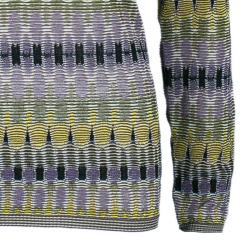 Pre Owned M Missoni Multicolor Knit Long Sleeve Sweater M
