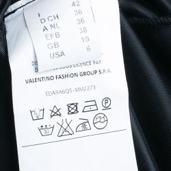 مملوكة مسبقًا M Missoni Criss-Cross Short Sleeve Pleated Multicolor Dress M