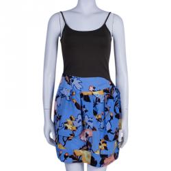 Pre Owned M Missoni Multicolor Print Silk Skirt M