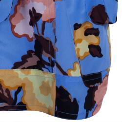 Pre Owned M Missoni Multicolor Print Silk Skirt M