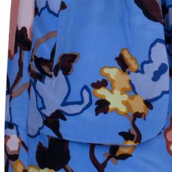 Pre Owned M Missoni Multicolor Print Silk Skirt M