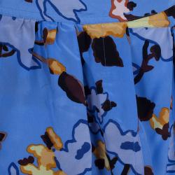 Pre Owned M Missoni Multicolor Print Silk Skirt M