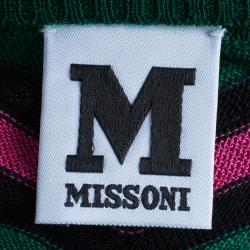 Pre Owned جامبر أم ميزوني تريكو متعرج متعدد الألوان M