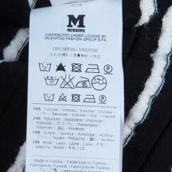 Pre Owned M Missoni Monochrome Knit Top S