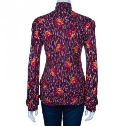 مملوكة مسبقًا توب أم ميزوني تريكو متعدد الألوان أكمام طويلة L