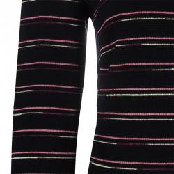 مملوكة مسبقًا فستان أم ميزوني تريكو أسود بتوب مخطط L