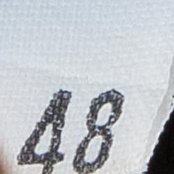 مملوكة مسبقًا فستان أم ميزوني تريكو أسود بتوب مخطط L