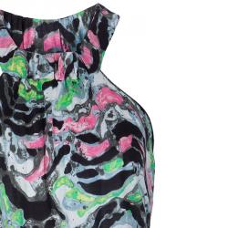 Pre Owned M Missoni Multicolor Lace Trim Top S