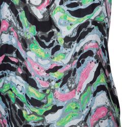 Pre Owned M Missoni Multicolor Lace Trim Top S